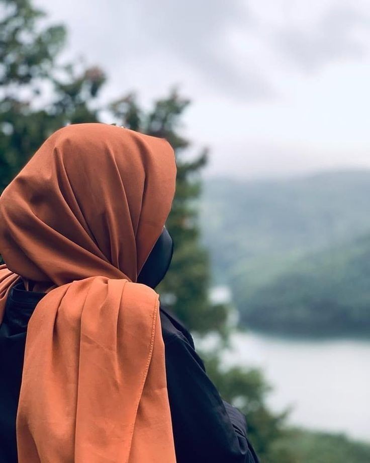 cute girl hidden face stylish instagram hijab dp