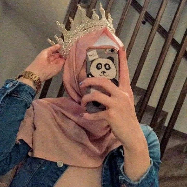 cute girl hidden face stylish instagram hijab dp