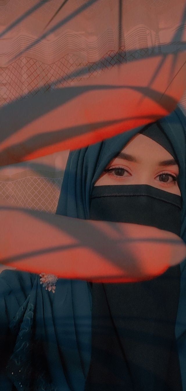 cute girl hidden face stylish instagram hijab dp