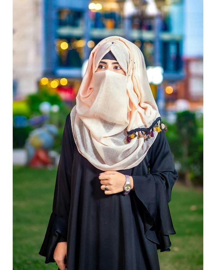 cute girl hidden face stylish instagram hijab dp