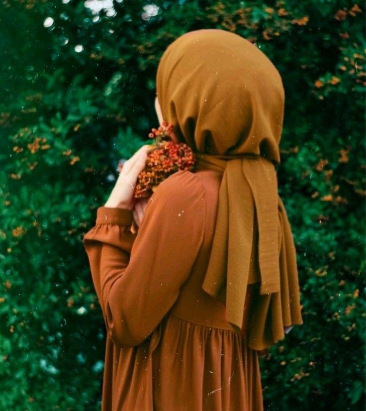 hidden face islamic girl stylish instagram hijab dp