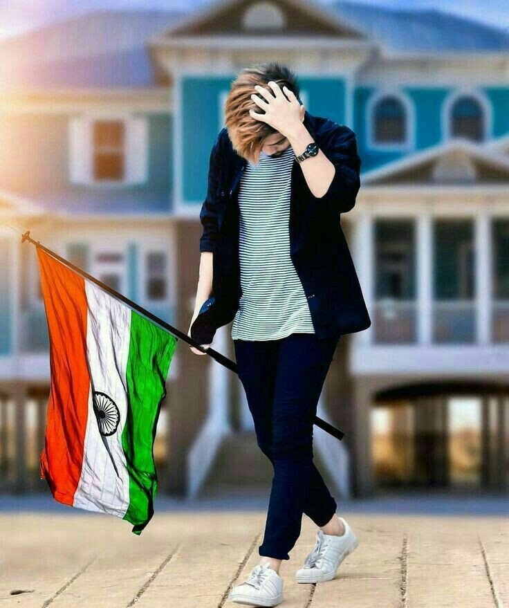 indian flag dp boy attitude