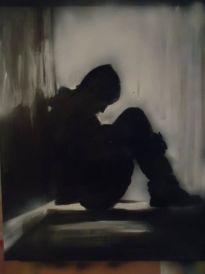 sad boy images black