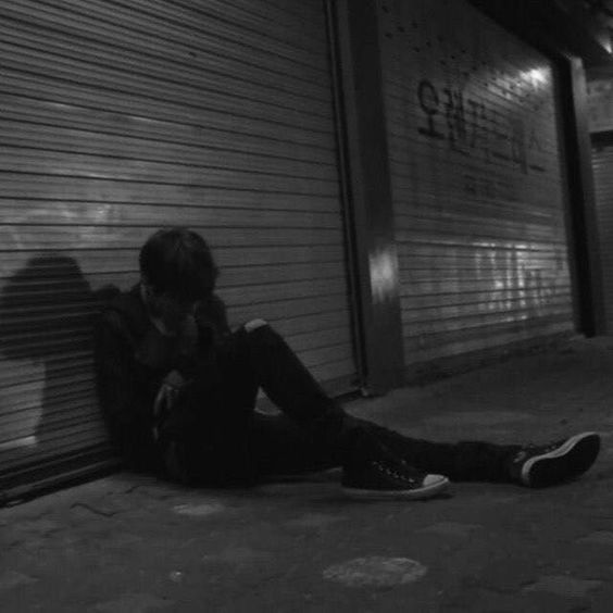 sad boy images black and white