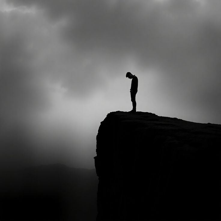 sad boy images black and white